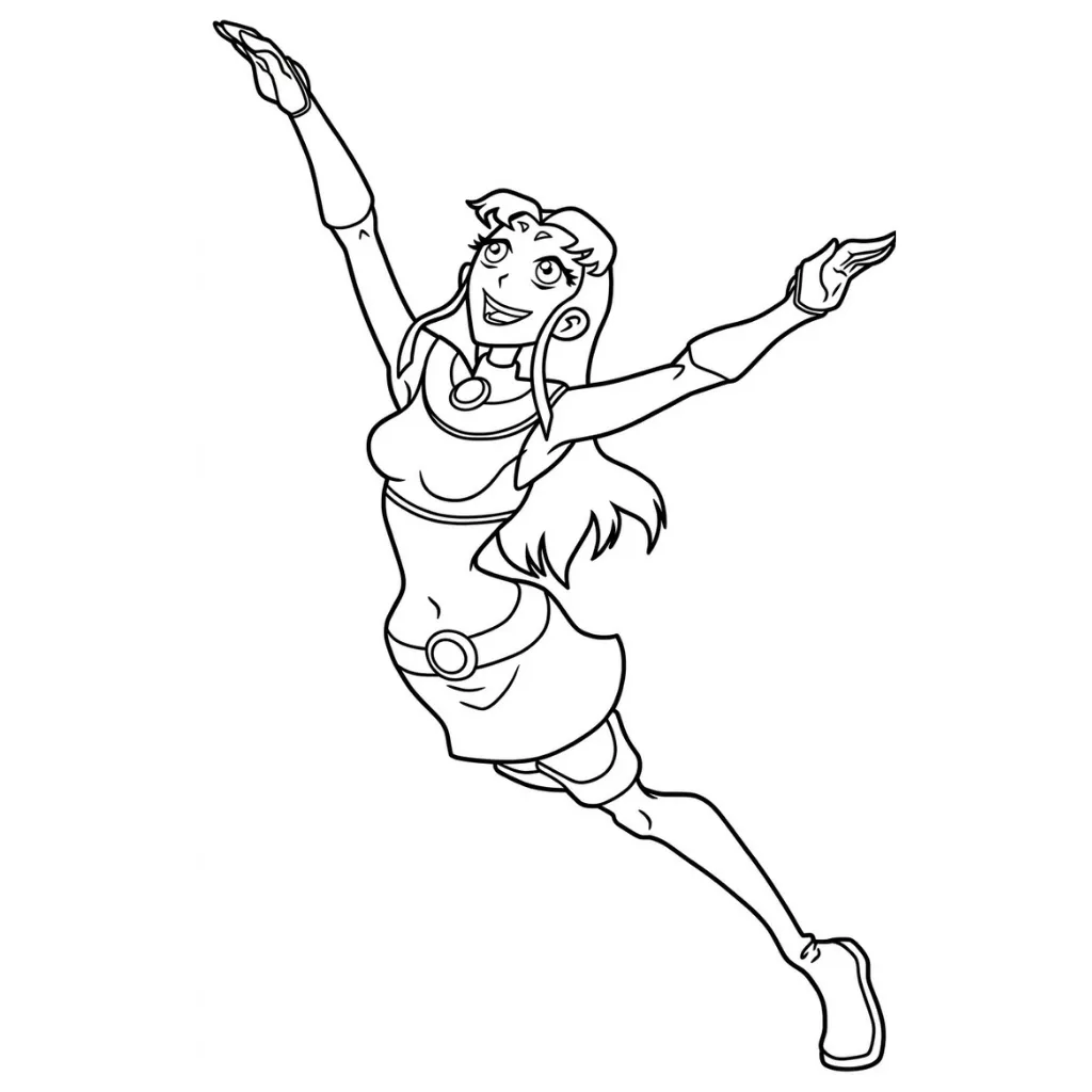 Starfire 9 para colorear para imprimir a4
