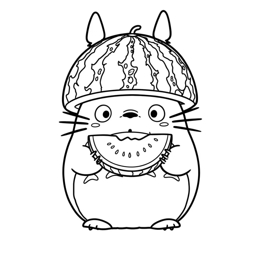 Totoro 14 para colorear en línea