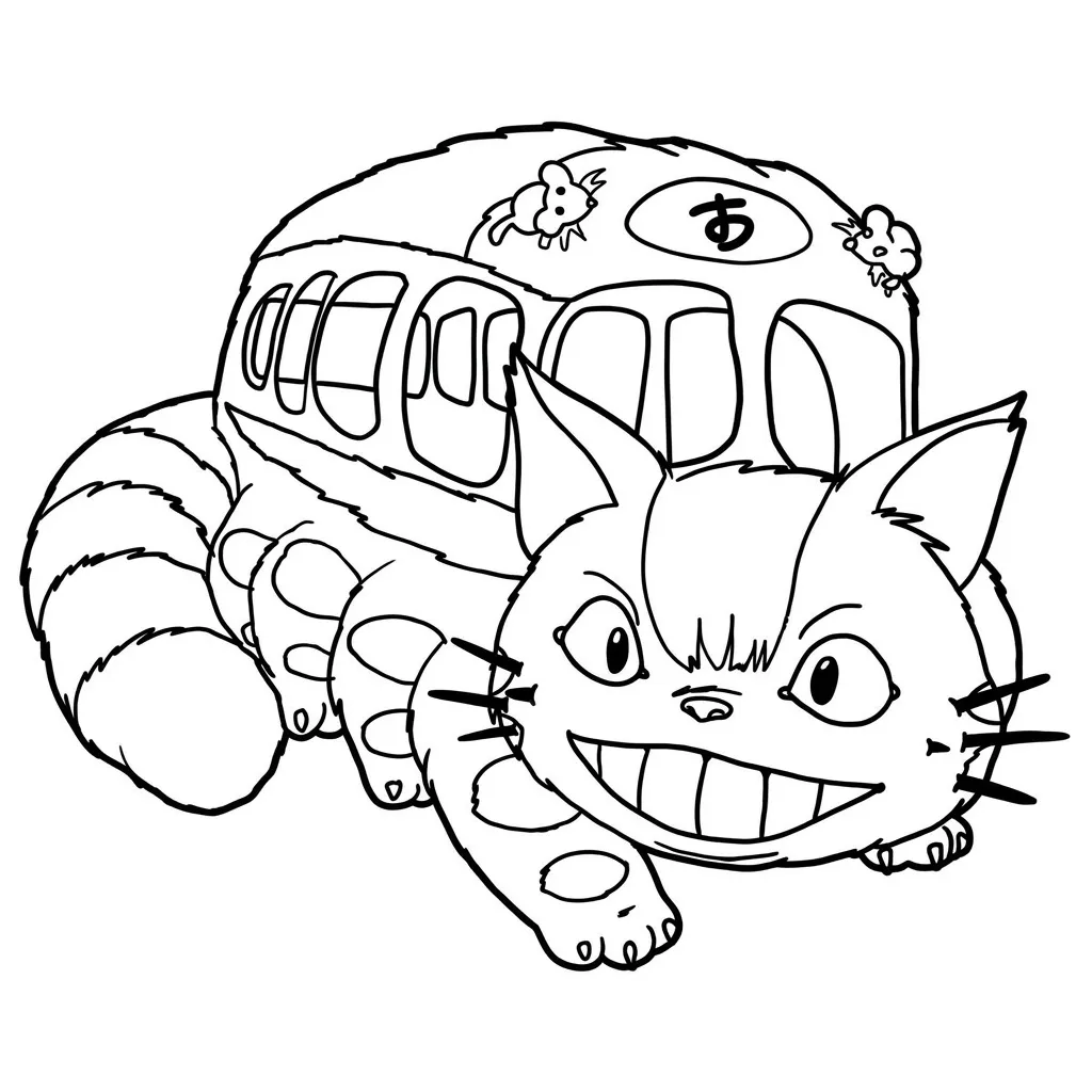 imprimir Totoro 22 para colorear