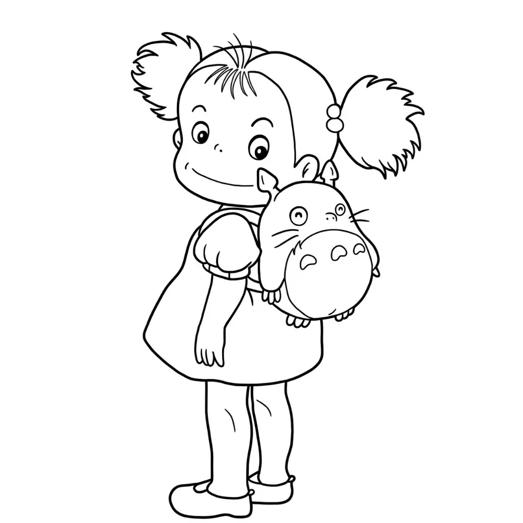 Totoro 23 para colorear para descargar