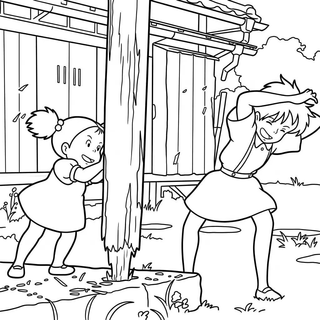 Totoro 4 para colorear y dibujos