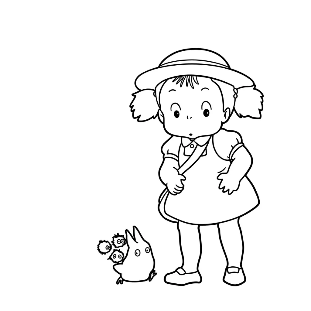 Totoro 8 para colorear para imprimir