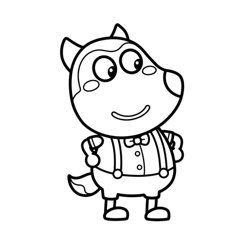 Wolfoo 23 para colorear para descargar