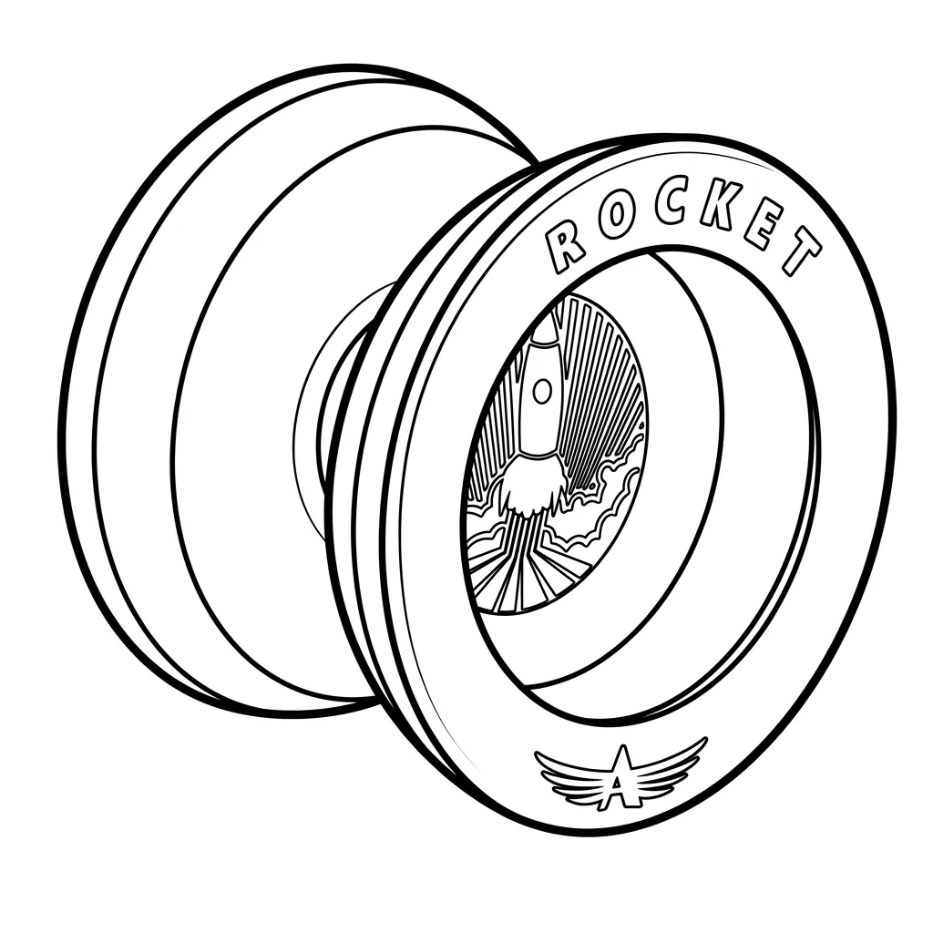 Yoyo 14 para dibujar e imprimir