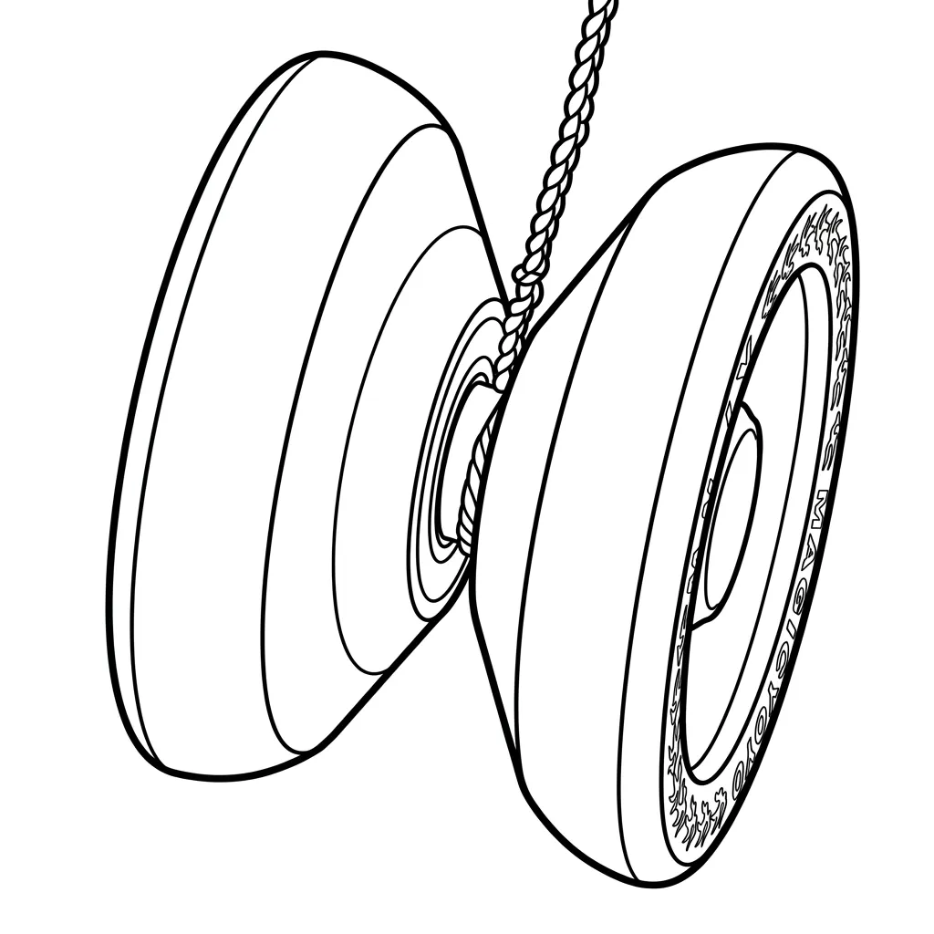 Yoyo 17 para colorear para imprimir para niño de 10 años
