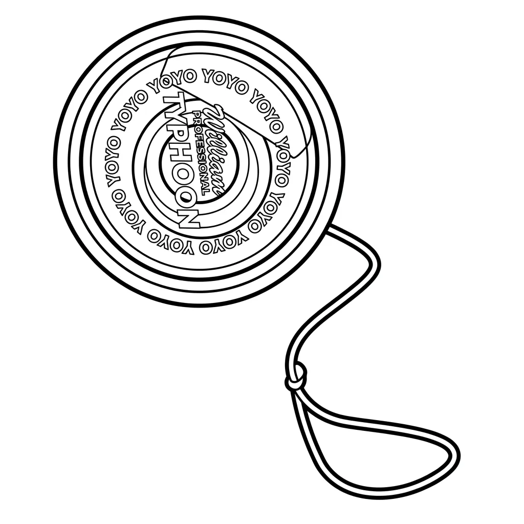 Yoyo 19 para colorear para niños para imprimir