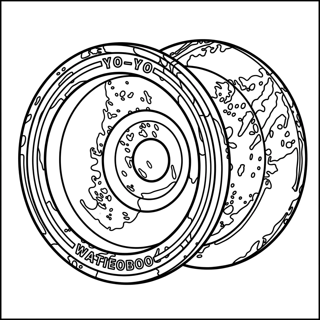 Yoyo 20 para colorear para imprimir kawaii