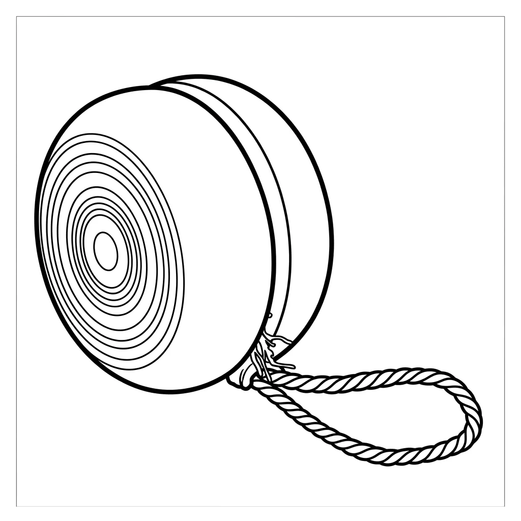 Yoyo 3 para colorear para imprimir