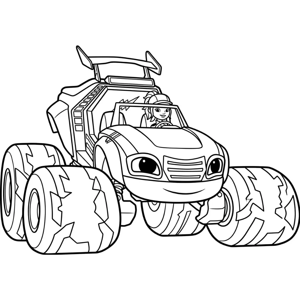 Blaze Y Los Monster Machines 1 para colorear gratis