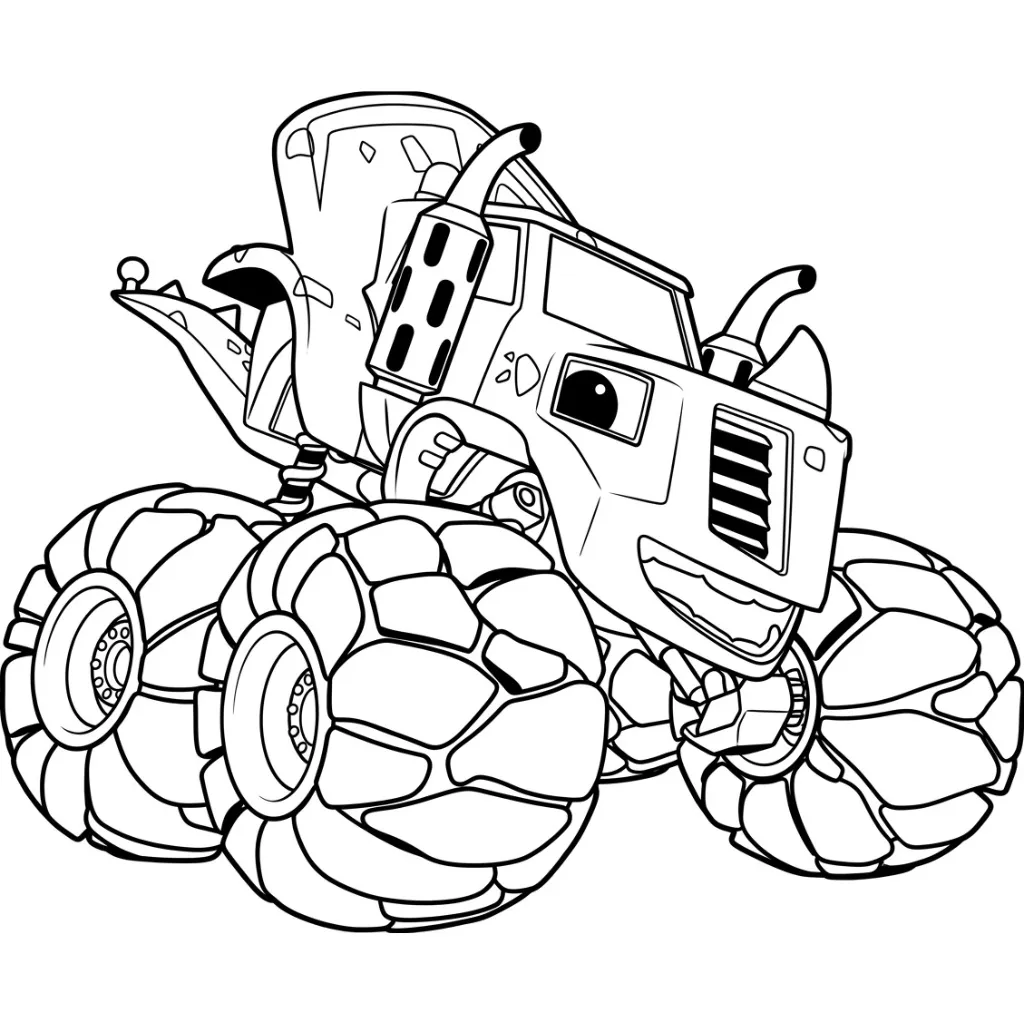 Blaze Y Los Monster Machines 13 para colorear para niño de 10 años