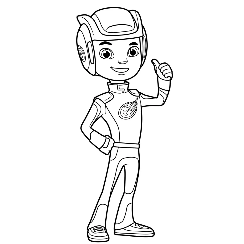 imagen de Blaze Y Los Monster Machines 16 para colorear para niño