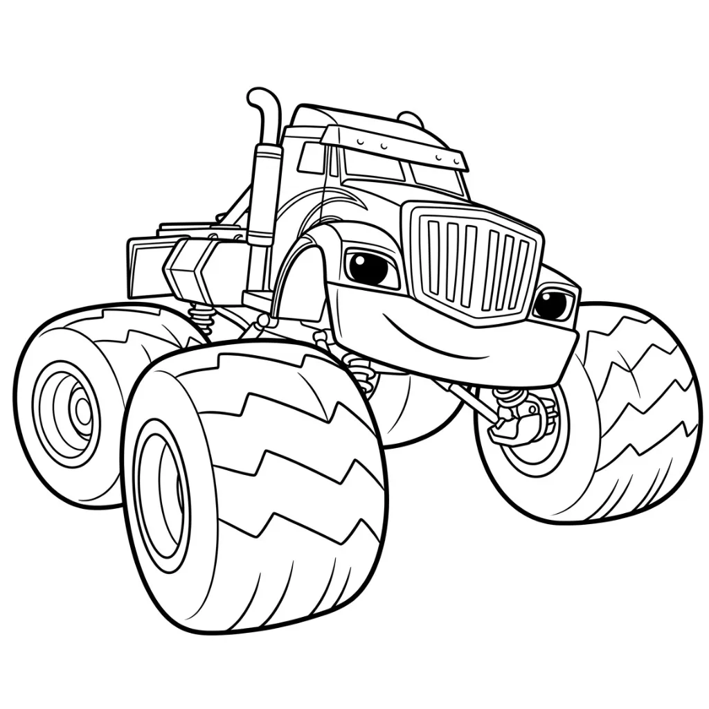 Blaze Y Los Monster Machines 17 para colorear para imprimir gratis