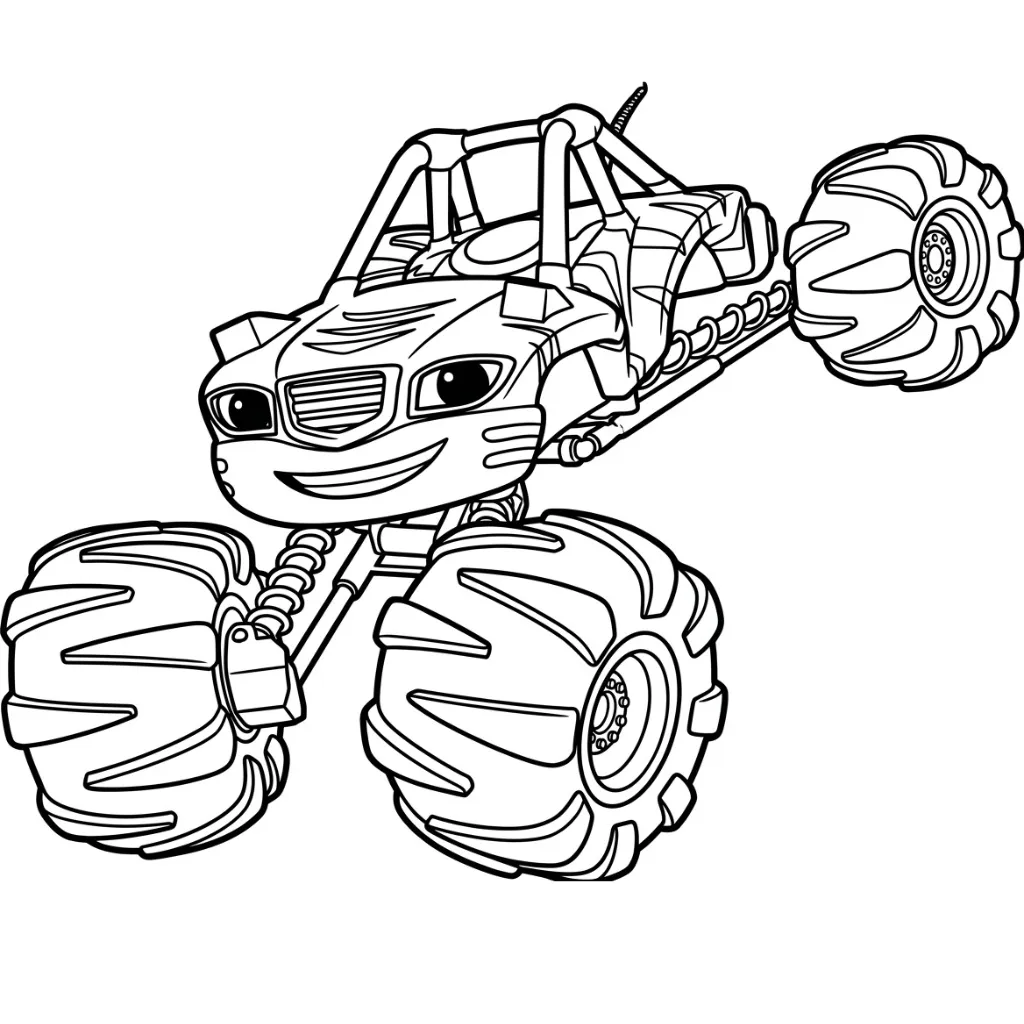 Blaze Y Los Monster Machines 18 para colorear de para niños