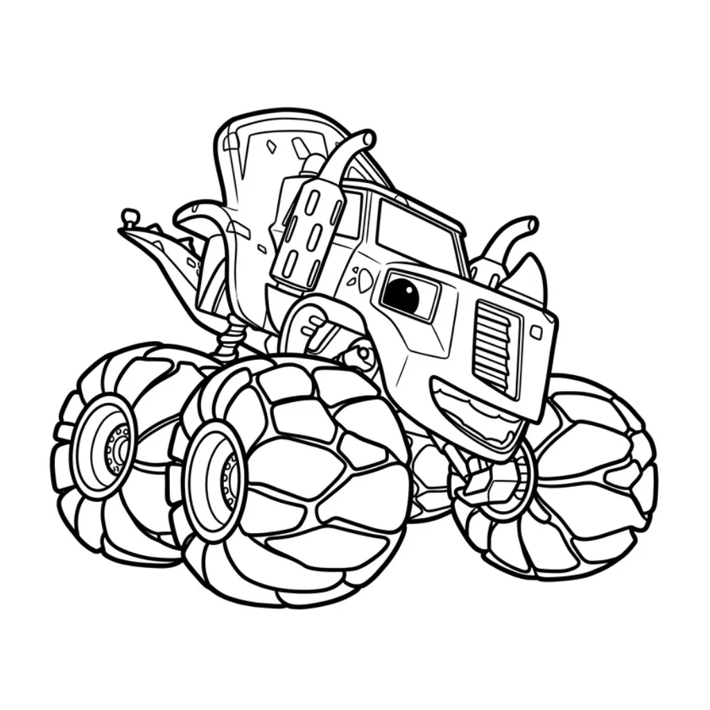 Blaze Y Los Monster Machines 20 para colorear para imprimir para niños