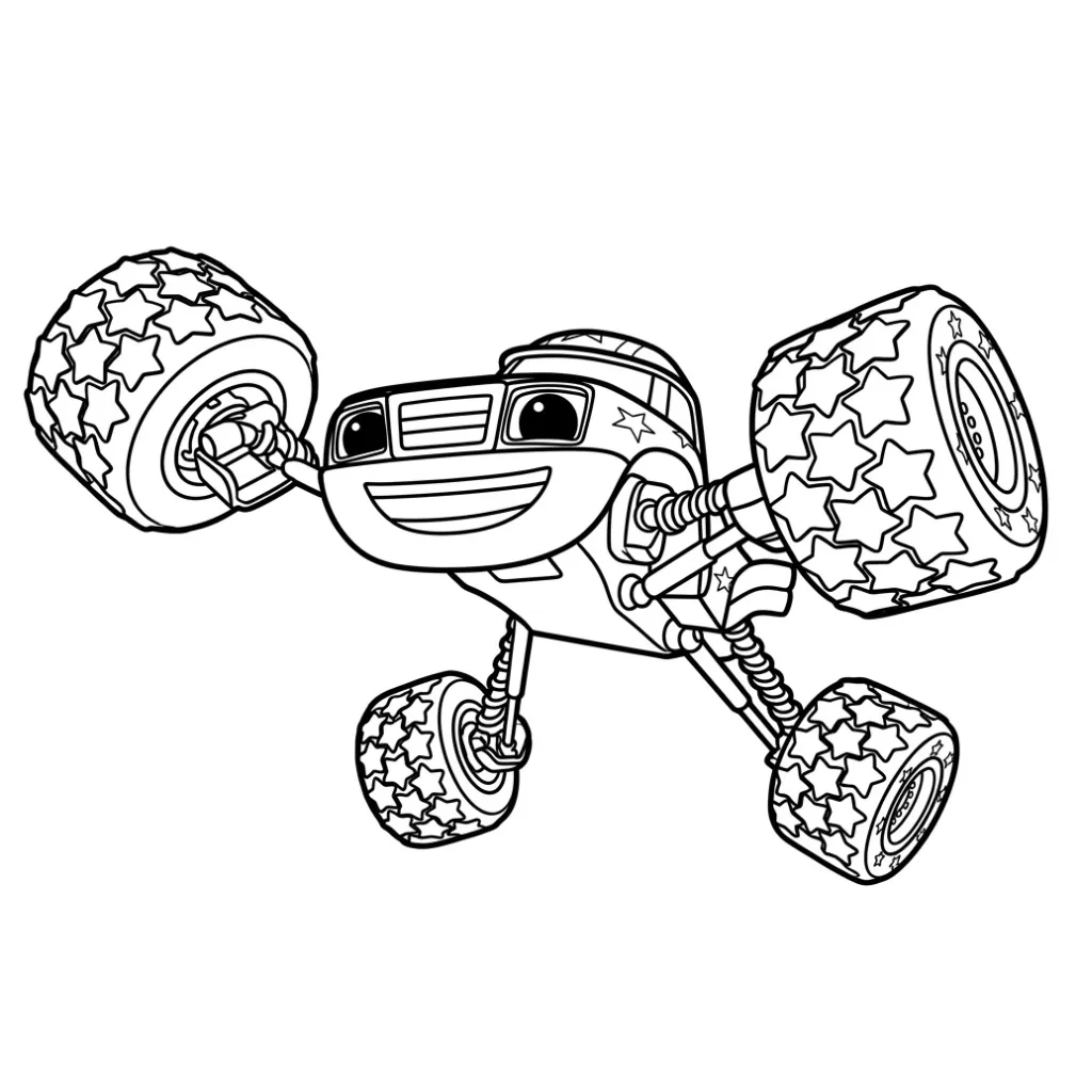 imagen para colorear Blaze Y Los Monster Machines 7 niño