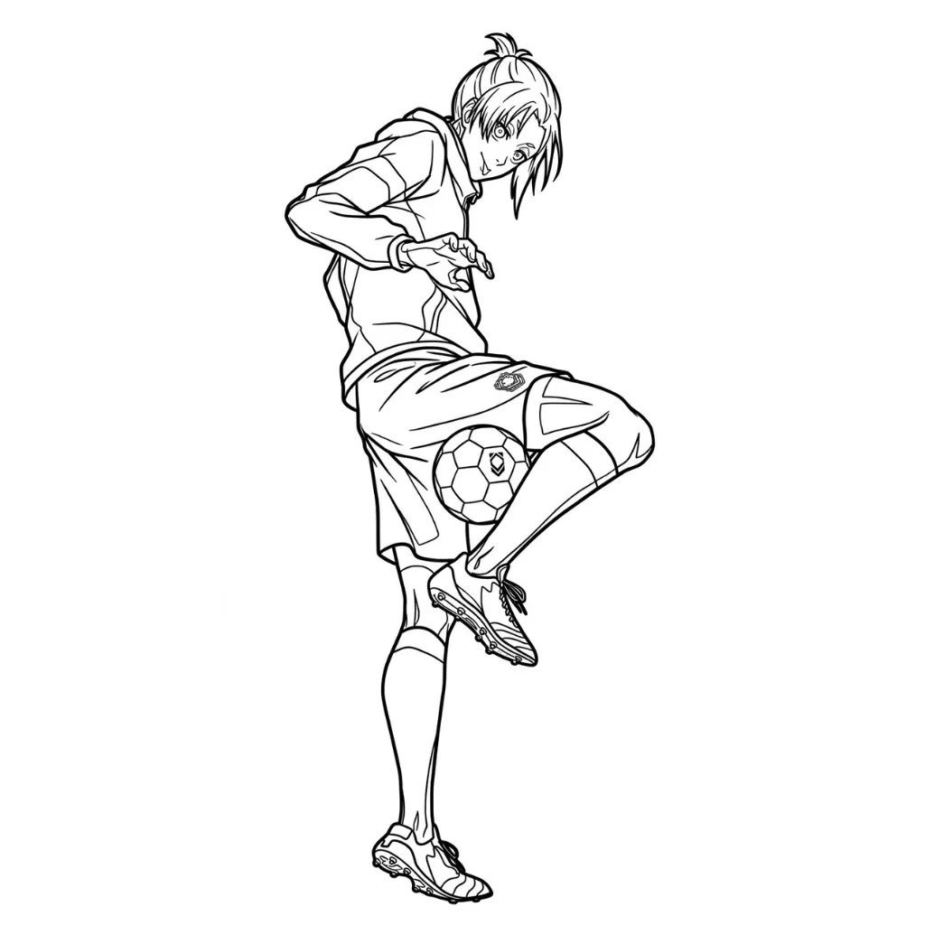 Blue Lock 22 para colorear gratis para imprimir