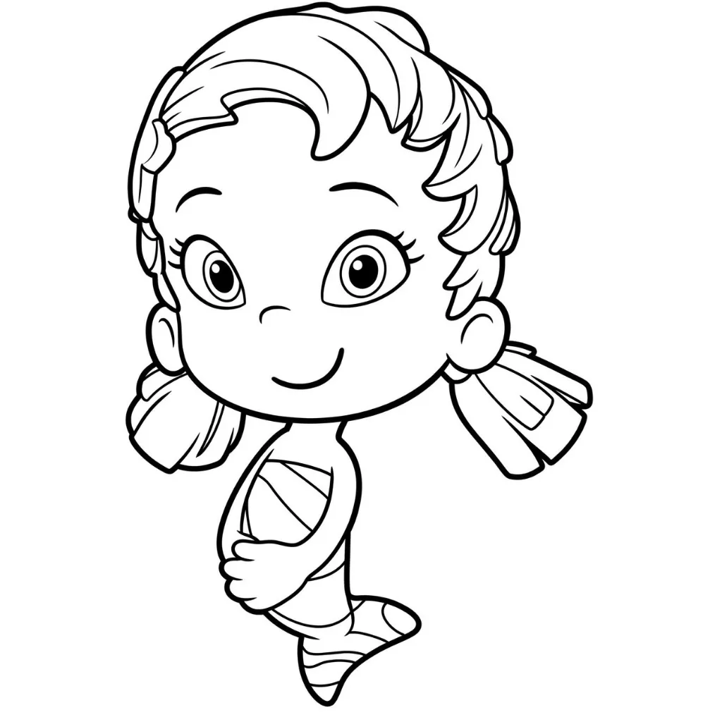 Bubble Guppies 13 para colorear gratis en línea