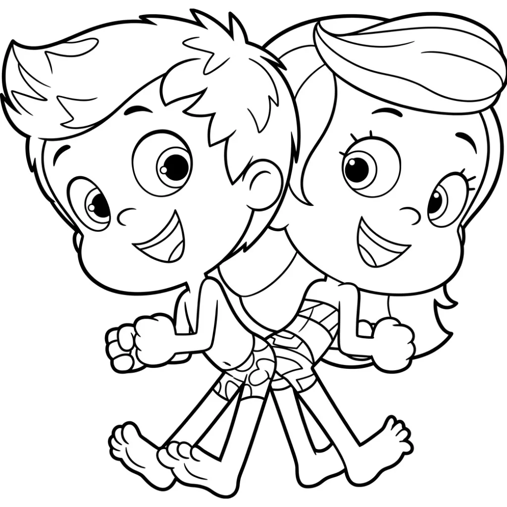 Bubble Guppies 3 para colorear para imprimir pdf gratis