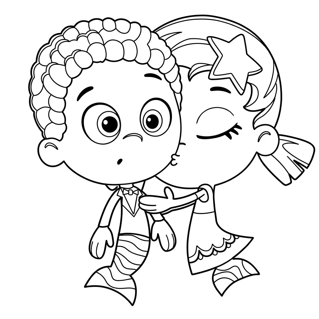Bubble Guppies 5 para colorear para imprimir gratis