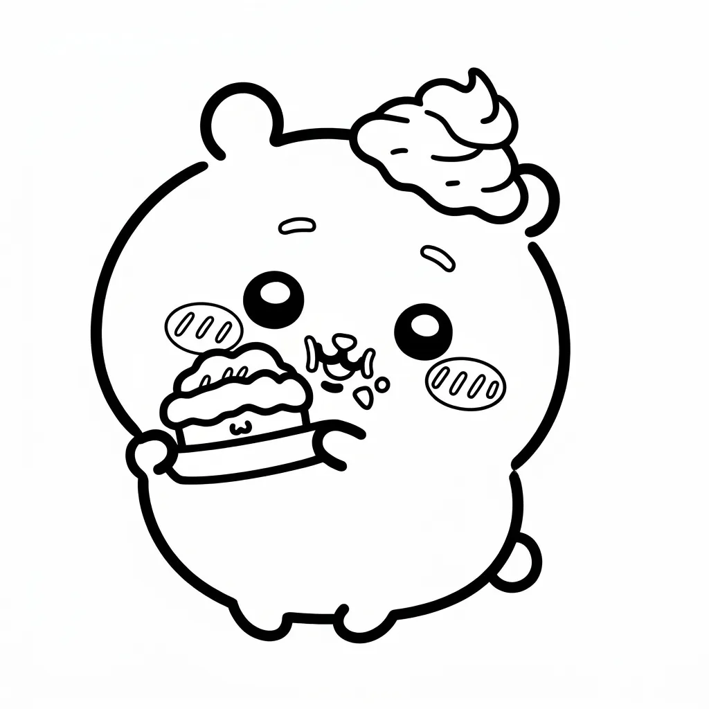 Chiikawa 13 para dibujar e imprimir