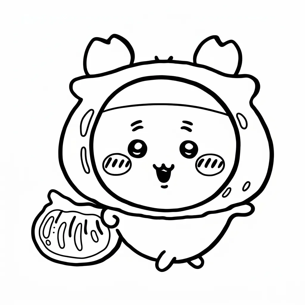 imagen para colorear Chiikawa 19 niño