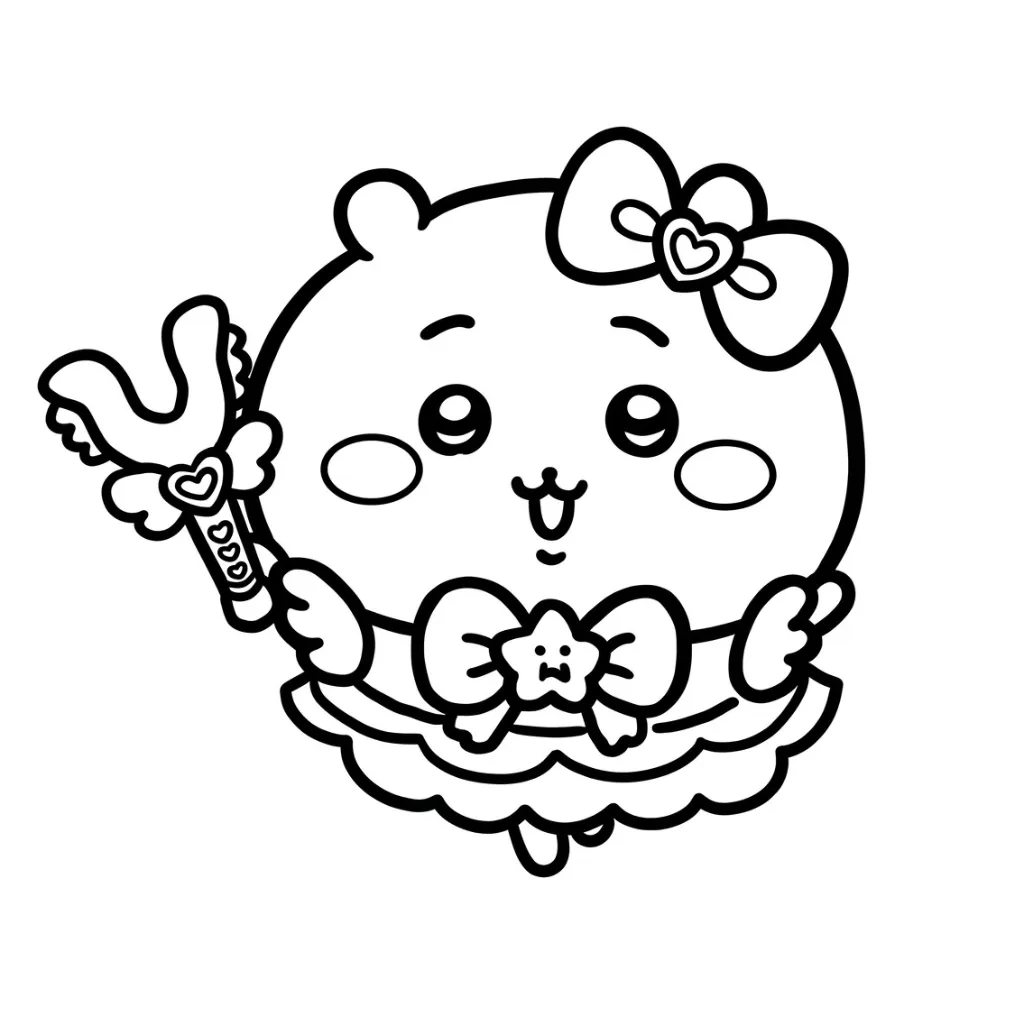 Chiikawa 26 para colorear para imprimir para niño de 10 años