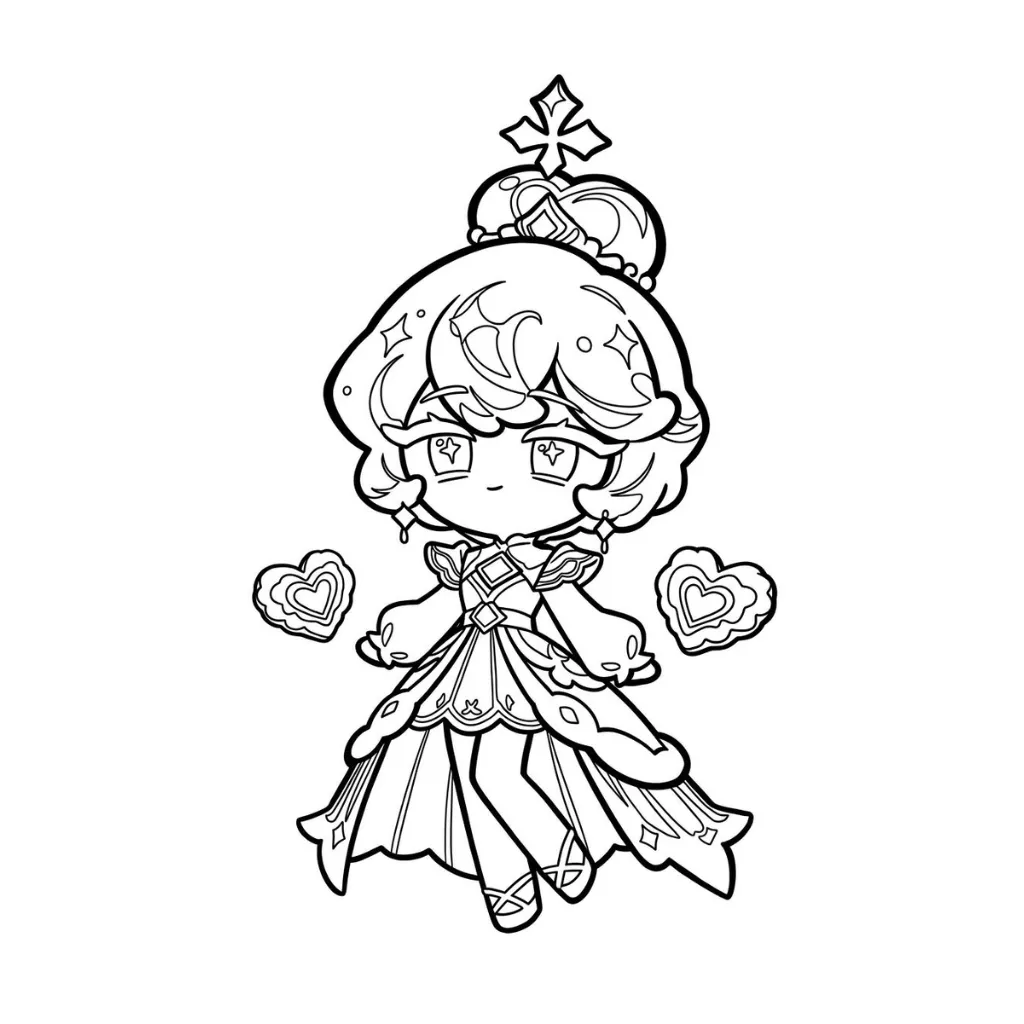 Cookie Run 13 para colorear para niño de para imprimir