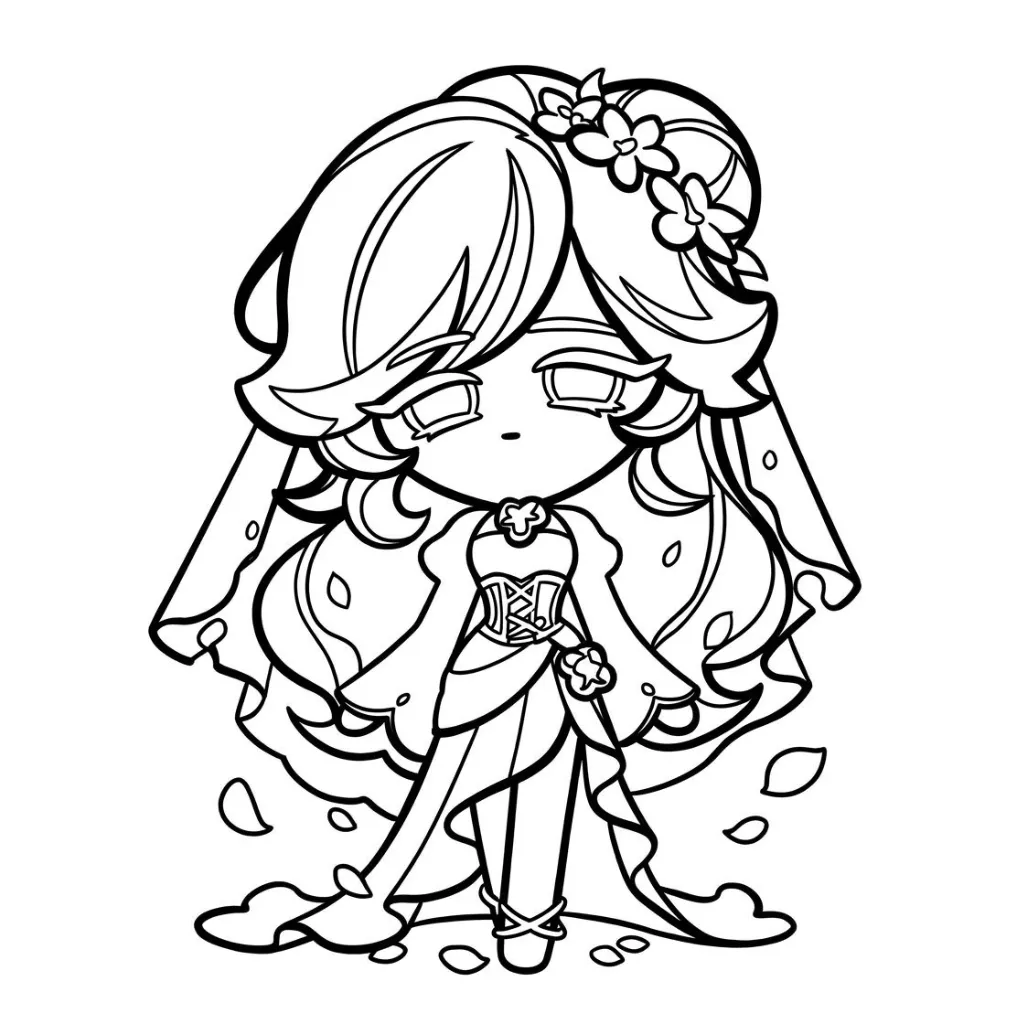 Cookie Run 15 para colorear para imprimir para niño de 6 años