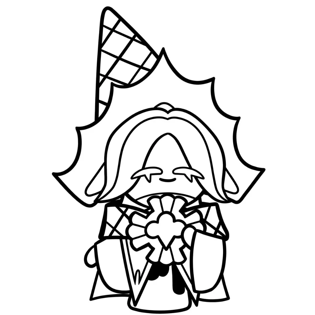 Cookie Run 16 para colorear para niños para descargar