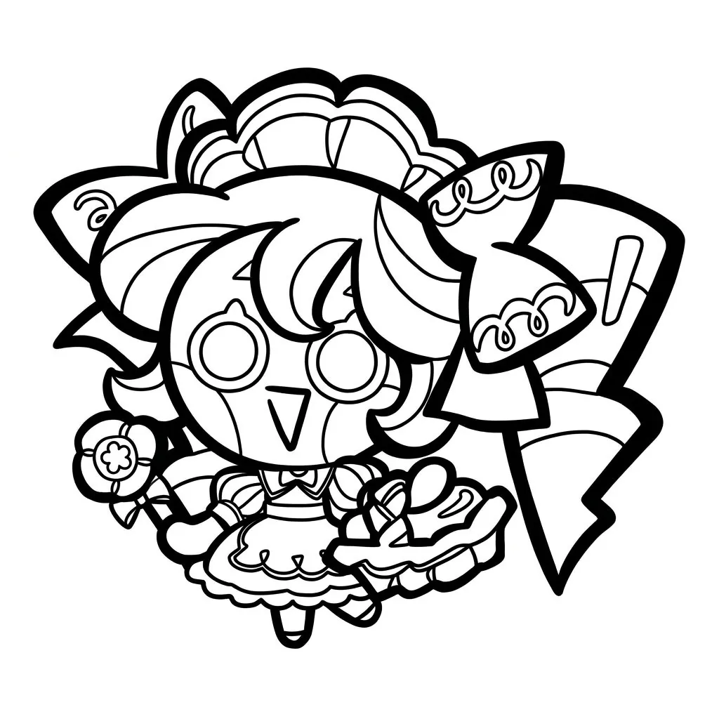 Cookie Run 18 para colorear gratis para imprimir