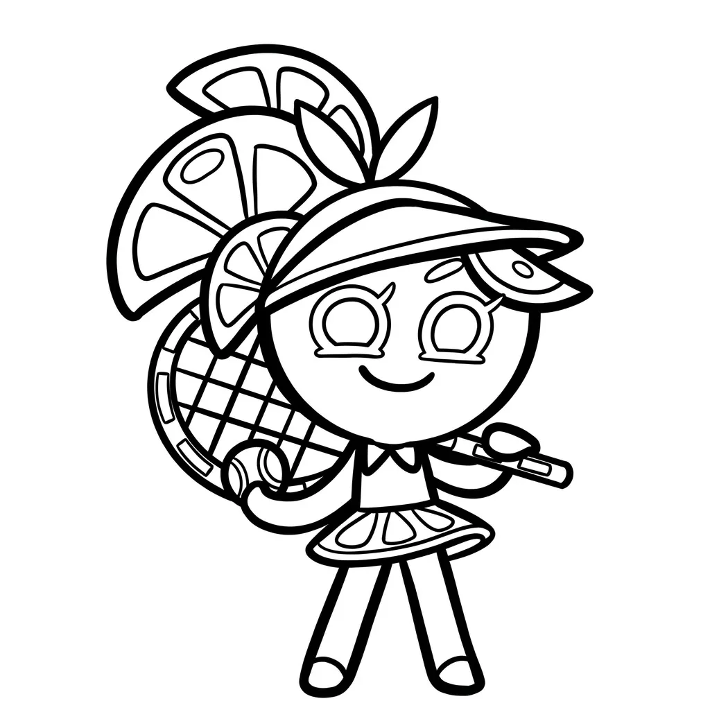 Cookie Run 21 para colorear para imprimir para niño de 2 años