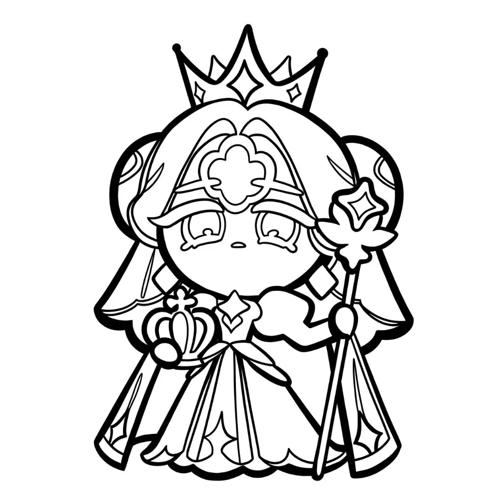 Cookie Run 4 para colorear para imprimir pdf