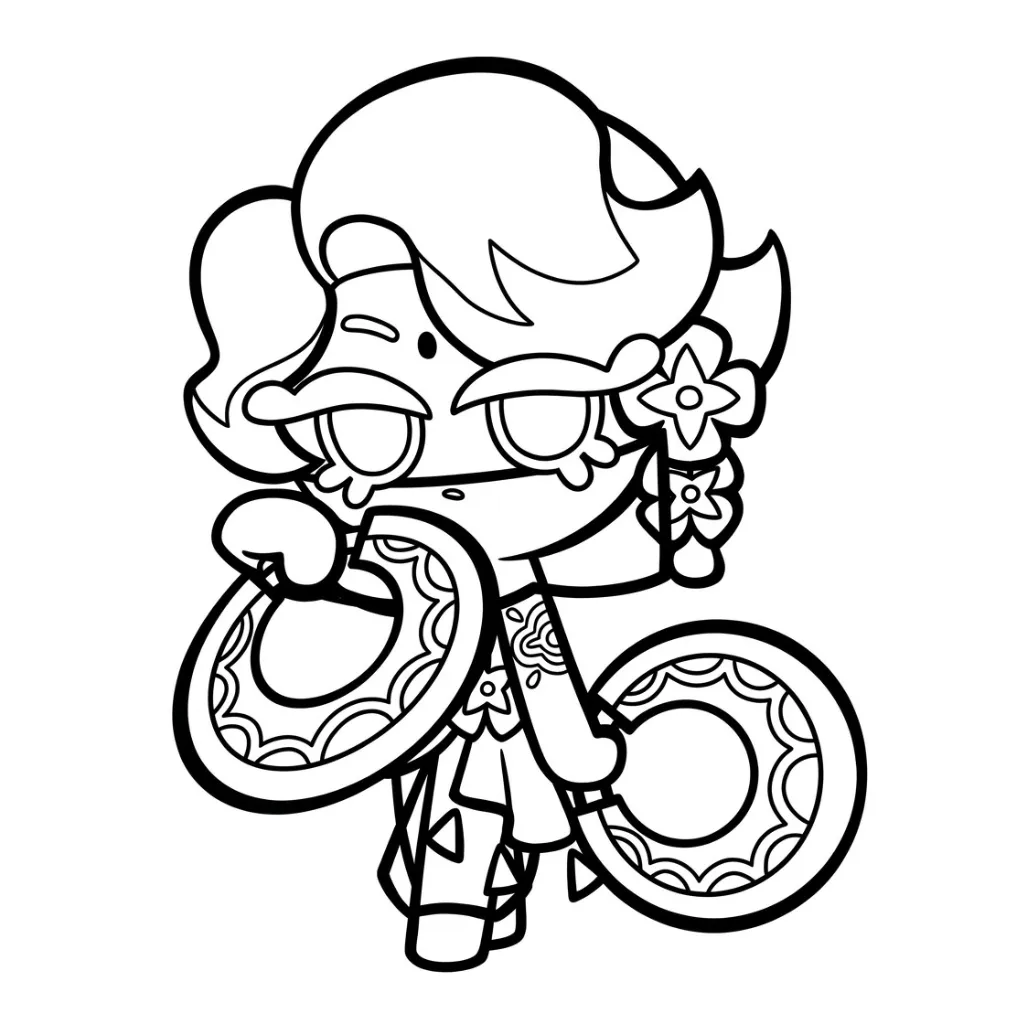 Cookie Run 8 para colorear para imprimir para niños