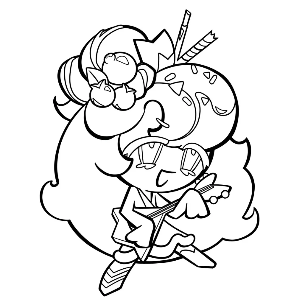 Cookie Run 9 para colorear para imprimir para niños