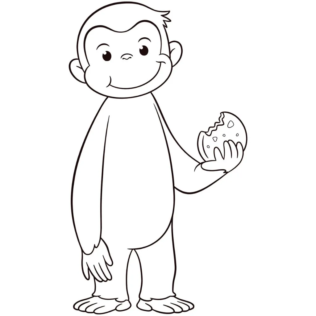imprimir Curious George 10 para colorear