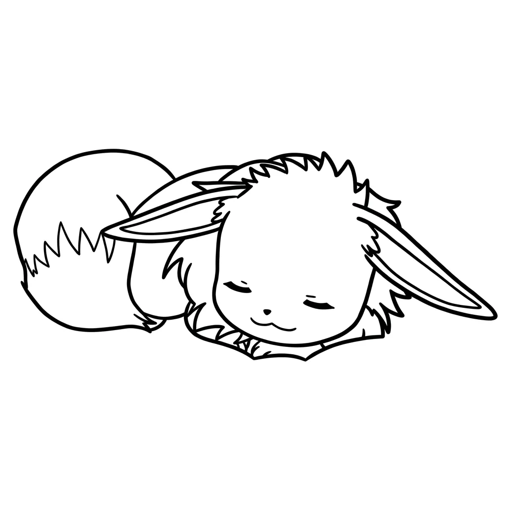 Eevee 20 para colorear para imprimir gratis pdf