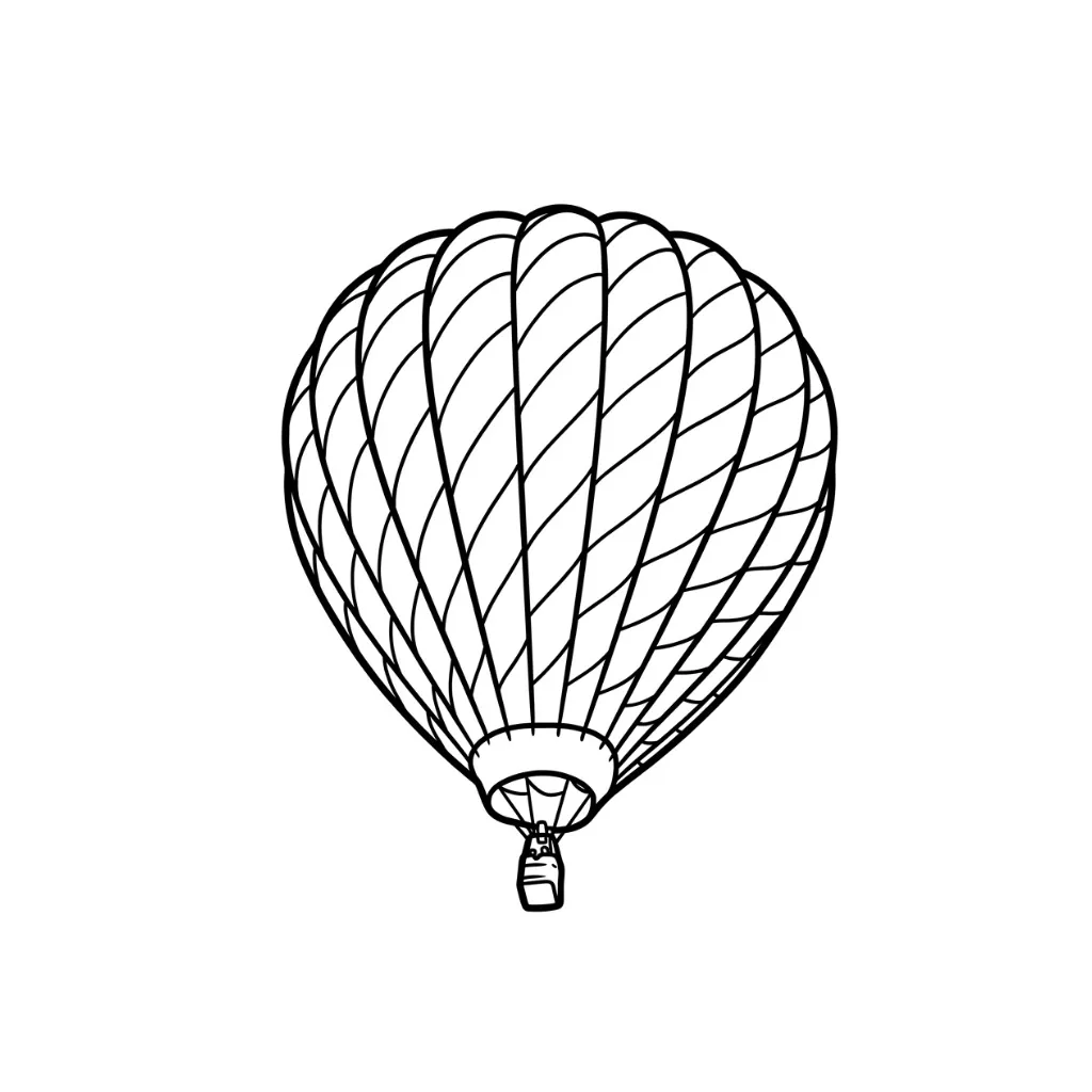 para imprimir Globo Aerostatico 10 para colorear gratis