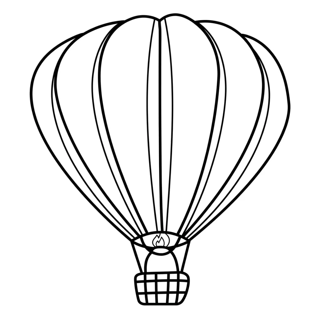 Globo Aerostatico 12 para colorear para imprimir gratis