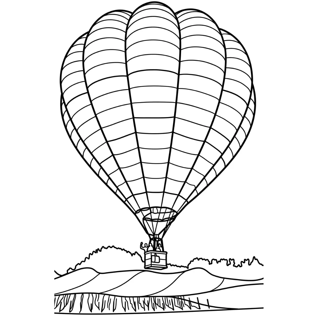 imprimir Globo Aerostatico 13 para colorear gratis