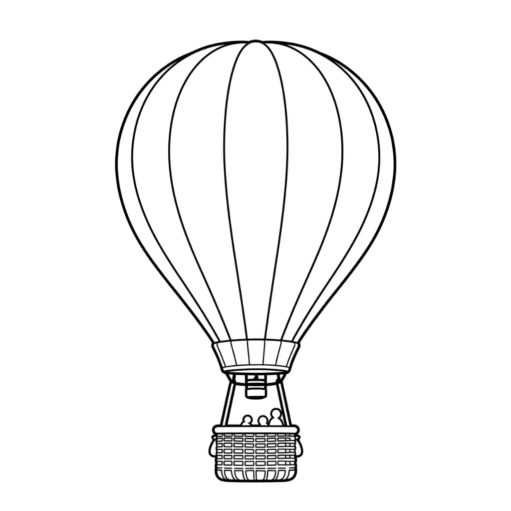 Globo Aerostatico 19 para dibujar en línea