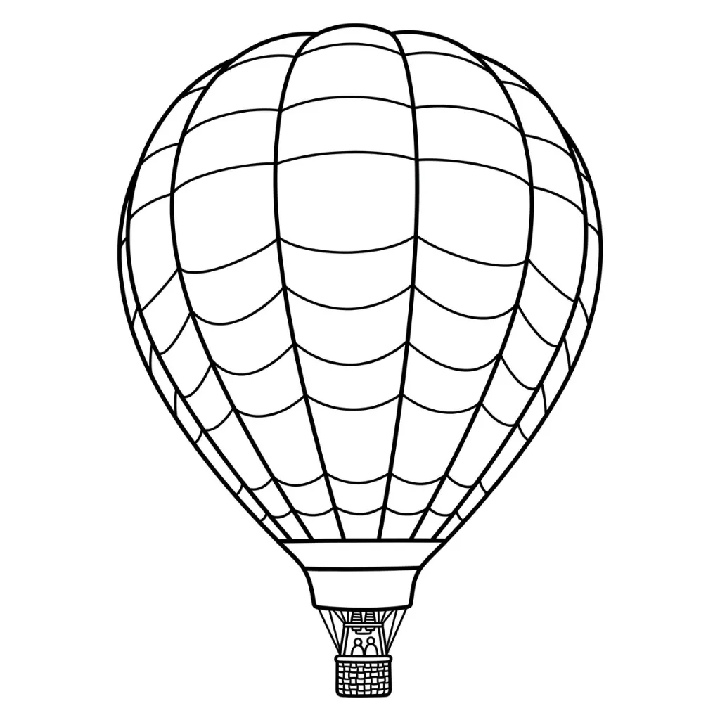 Globo Aerostatico 5 para colorear para descargar