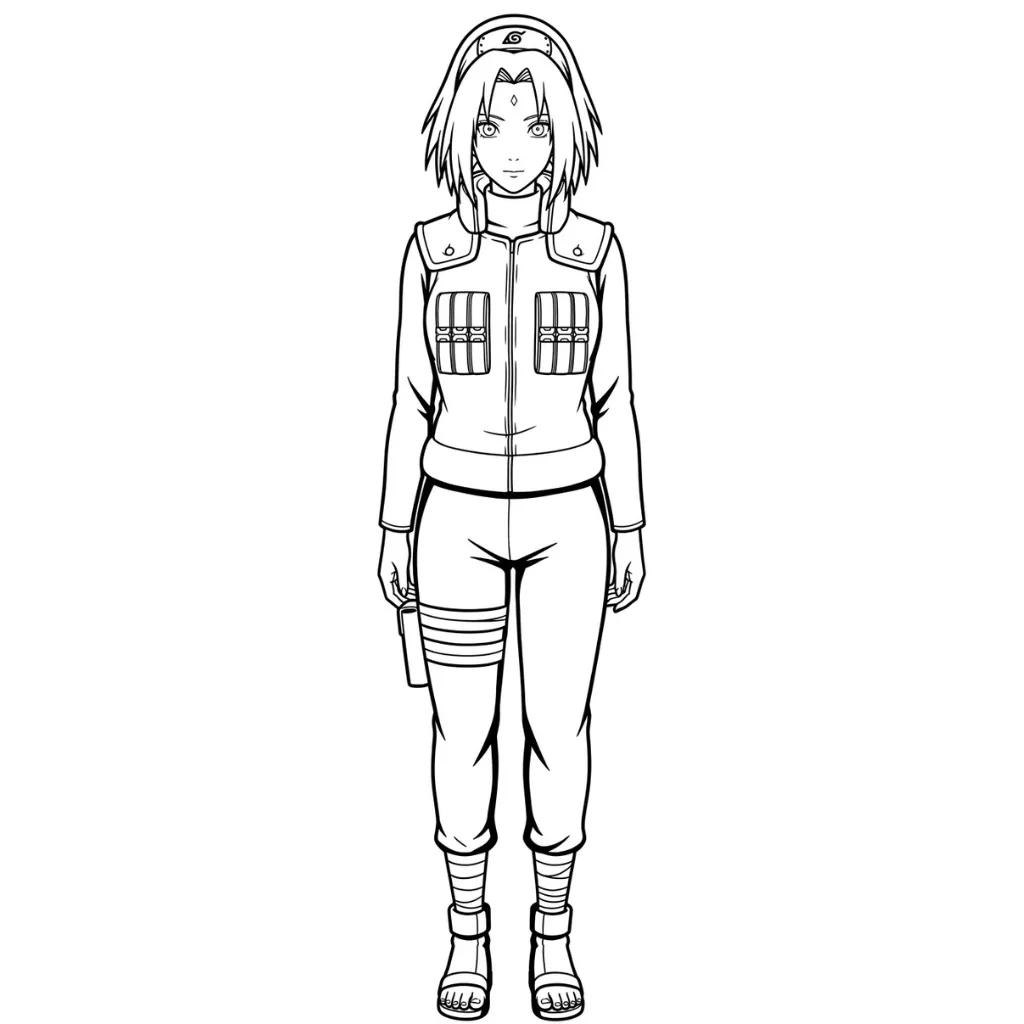 Haruno Sakura 13 para colorear y dibujos
