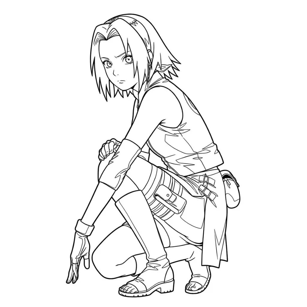 Haruno Sakura 8 para colorear gratis
