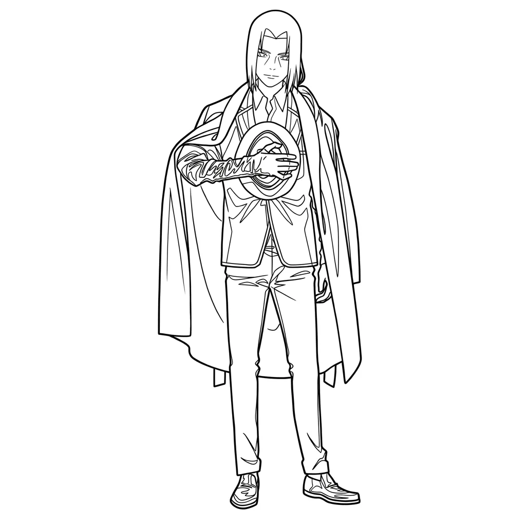 Itachi Uchiha 19 para colorear para niño de 10 años