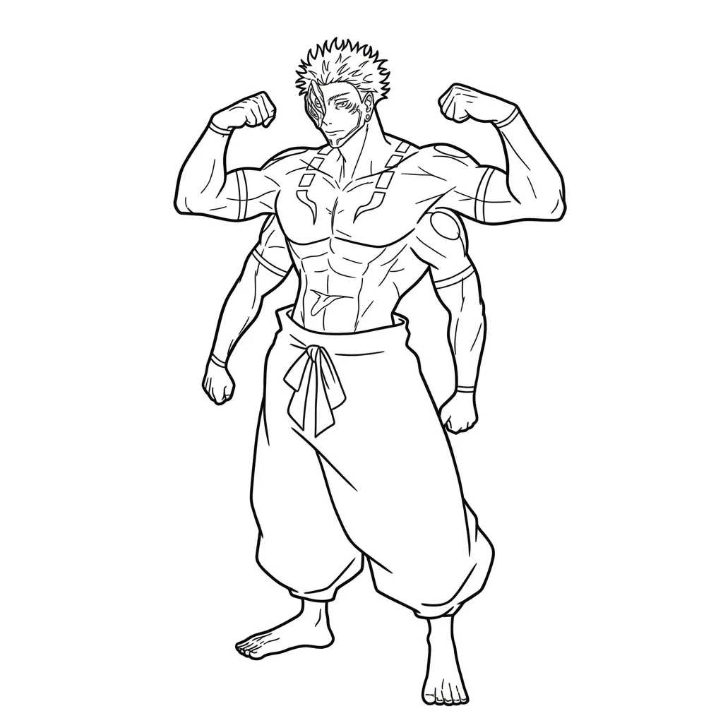 Jujutsu Kaisen 13 para colorear para niños para imprimir
