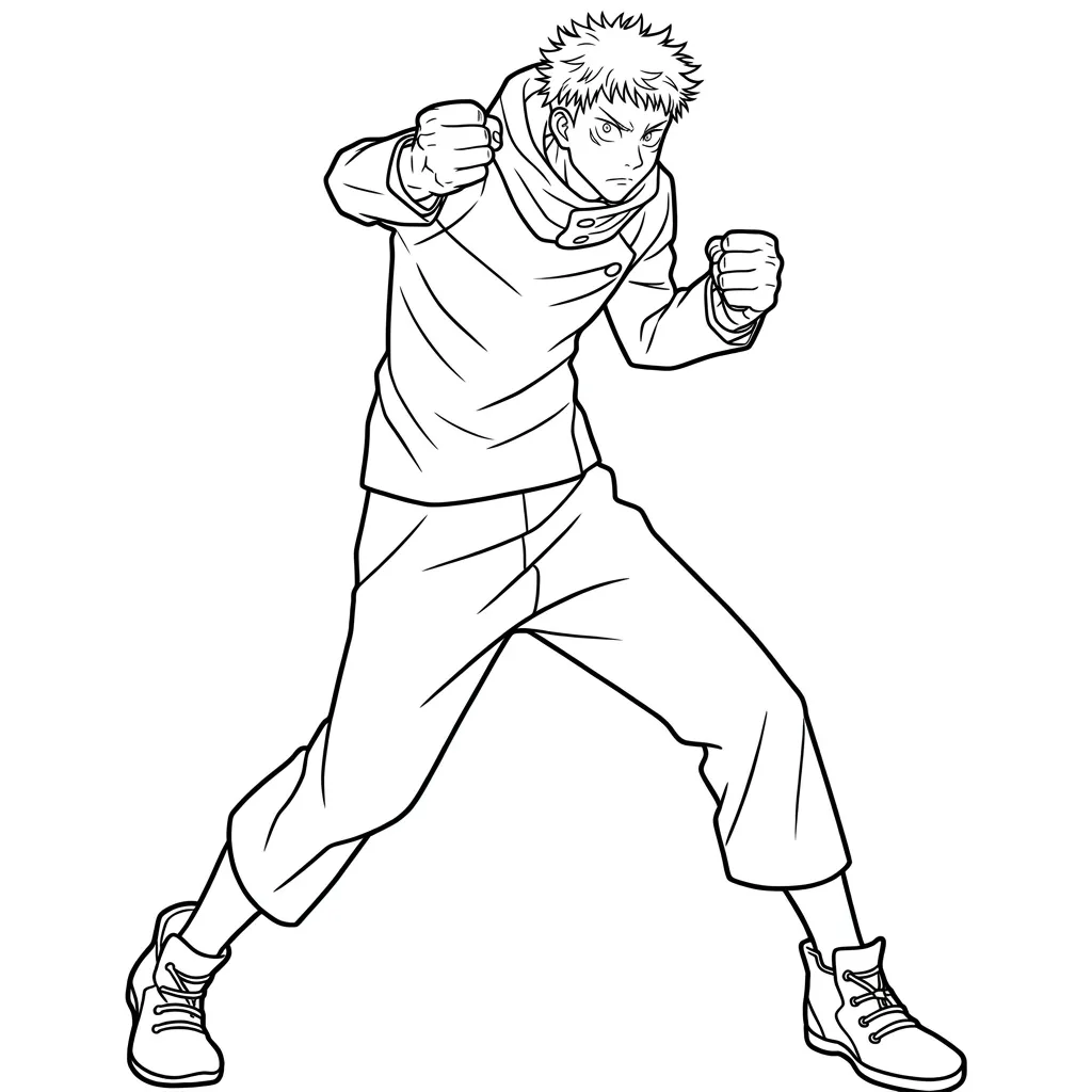 Jujutsu Kaisen 23 para colorear para imprimir para niño de 4 años