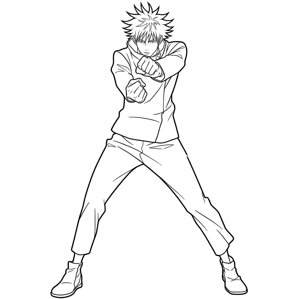 Jujutsu Kaisen 24 para colorear para imprimir para niño de 12 años