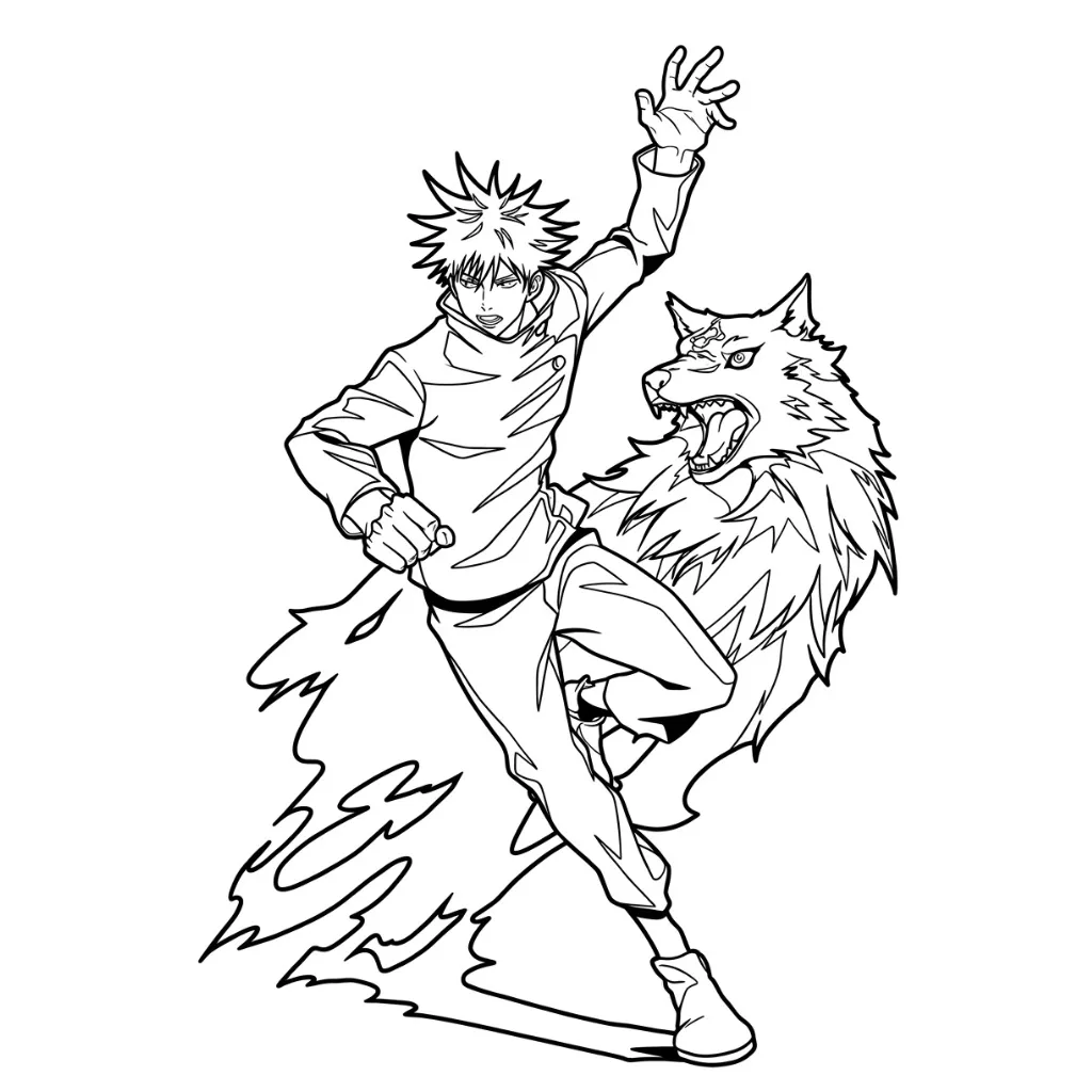 Jujutsu Kaisen 25 para colorear para niño de para imprimir