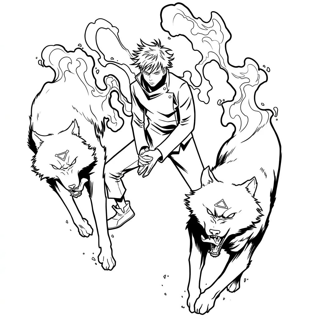 Jujutsu Kaisen 26 para colorear para niño de 6 años