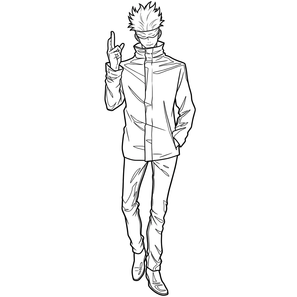 Jujutsu Kaisen 8 para colorear para imprimir gratis pdf